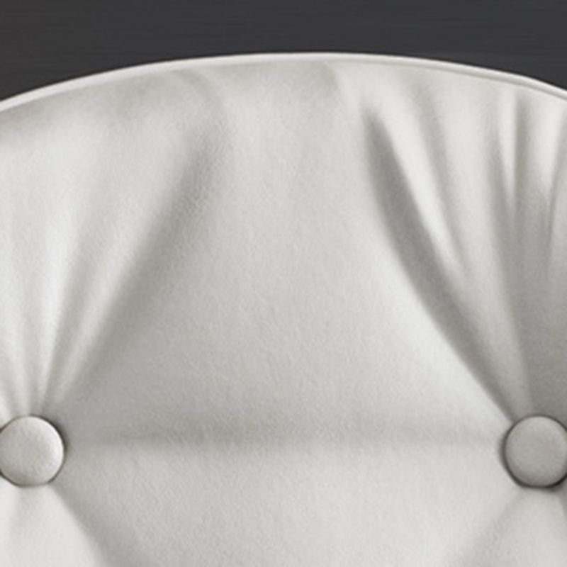 Glam Parsons Chair Faux Leather Kitchen Dining Chair with Metal Legs