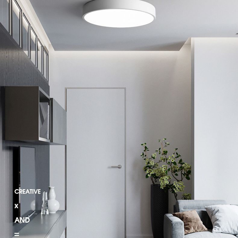 Plafonnier LED rond en acrylique, luminaire de Style nordique simple, pour couloir d'entrée