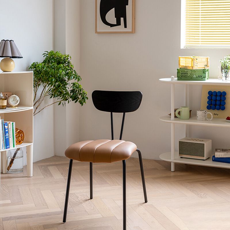 Nordic Style Solid Wood Dining Room Chair Open Back Dining Side Chair for Home Use
