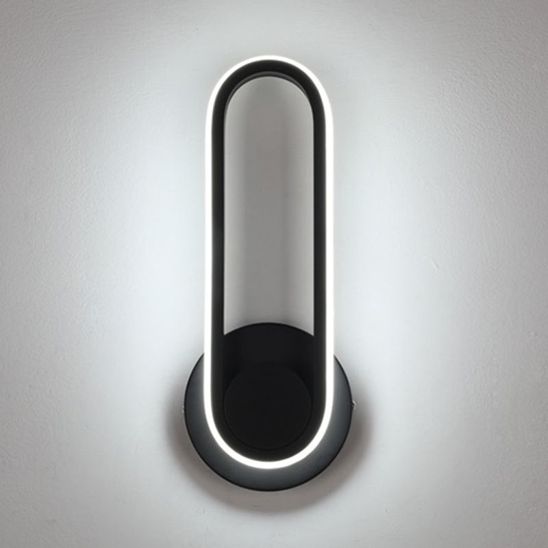 Iluminación moderna de pared ajustable de metal de 1 luces para el dormitorio para el dormitorio