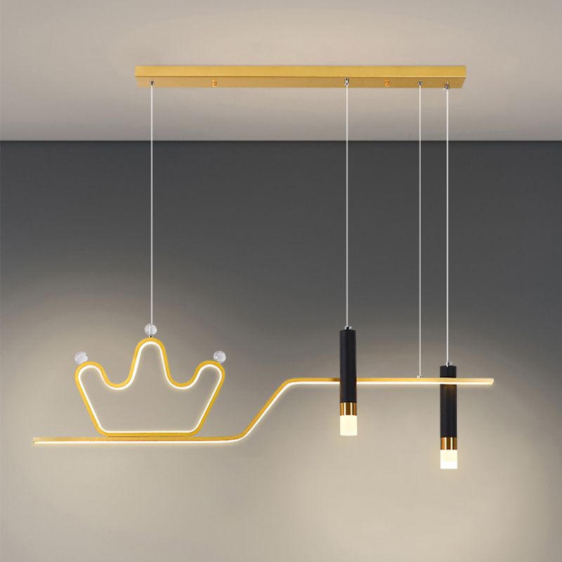 Linear New Modern Island Chandelier Lights LED Aluminum Hanging Ceiling Lights for Dining Room