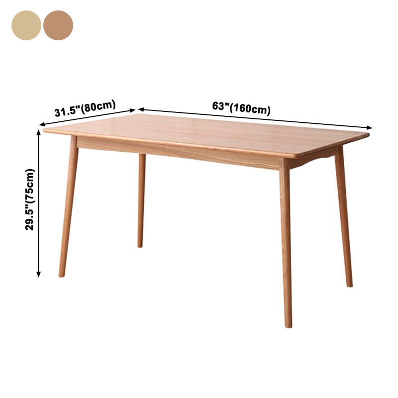 Solid Wood 4 Legs Dining Site Table eigentijdse dinette tafel voor thuiskeuken