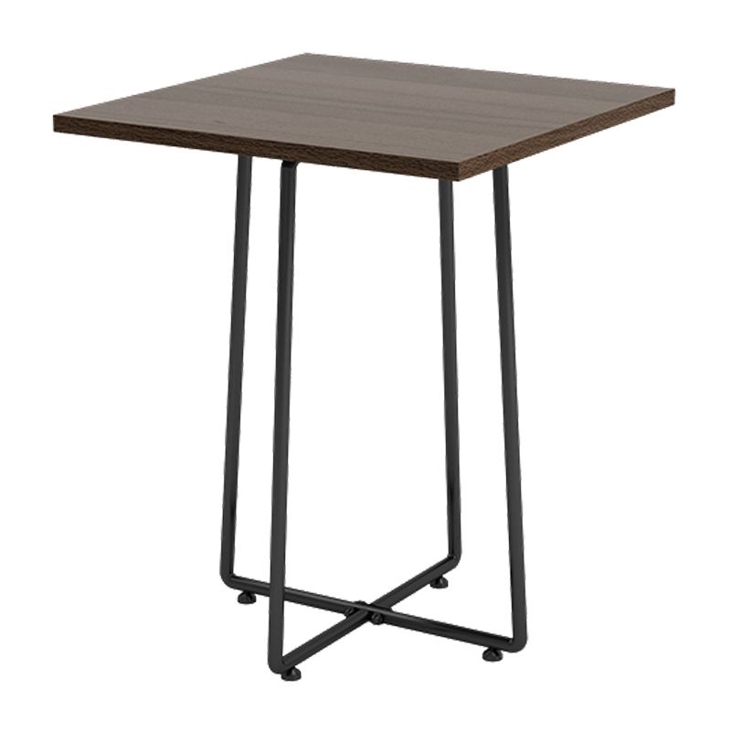 Industrial Massivholz Dinnerzimmer Küchentisch Brauner Schlittentisch für Esszimmer