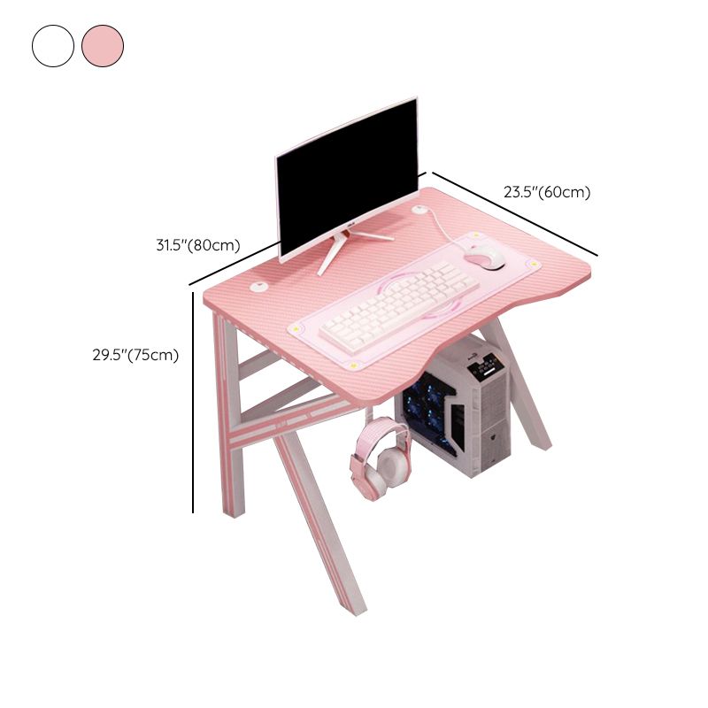 Contemporary Cable Management Computer Desk Dormitory Gaming Desk