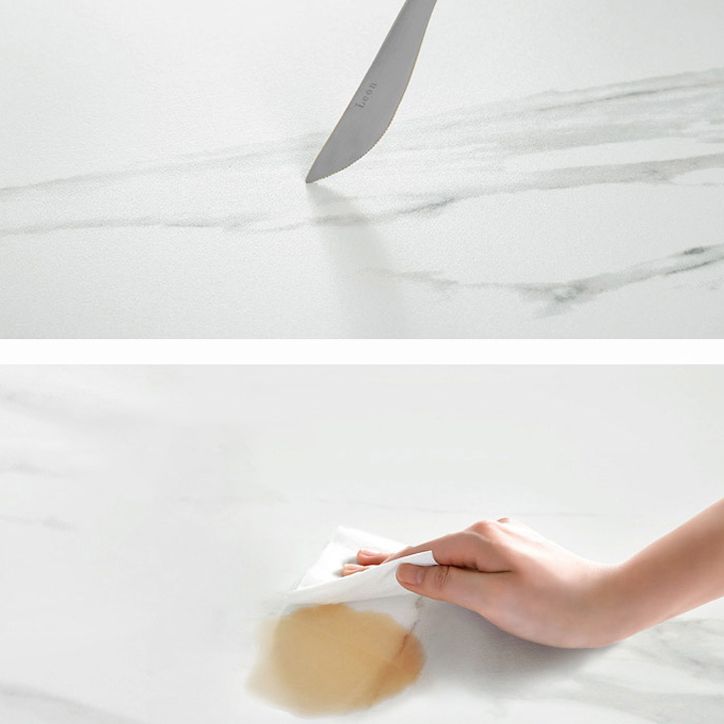 Einfachheit Home Sintered Stone Esstisch Rechteck Form Esstisch mit 4 Beinen Basis
