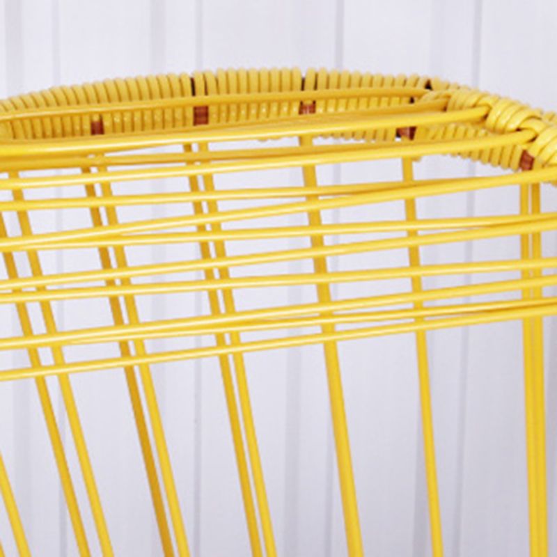 Stylish Rocking Accent Chair Woven Rope Color Block Indoor Rocking Chair