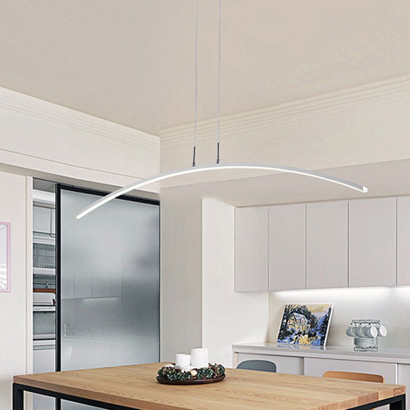 Modernism LED Ceiling Light Black/White Kitchen Island Lighting for Foyer