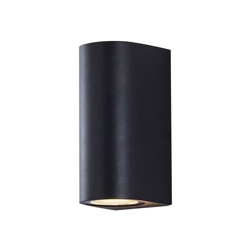 Schwarze geometrische Wandleuchte leichte moderne Stil 2 Leichter Aluminium-Lampe für den Outdoor