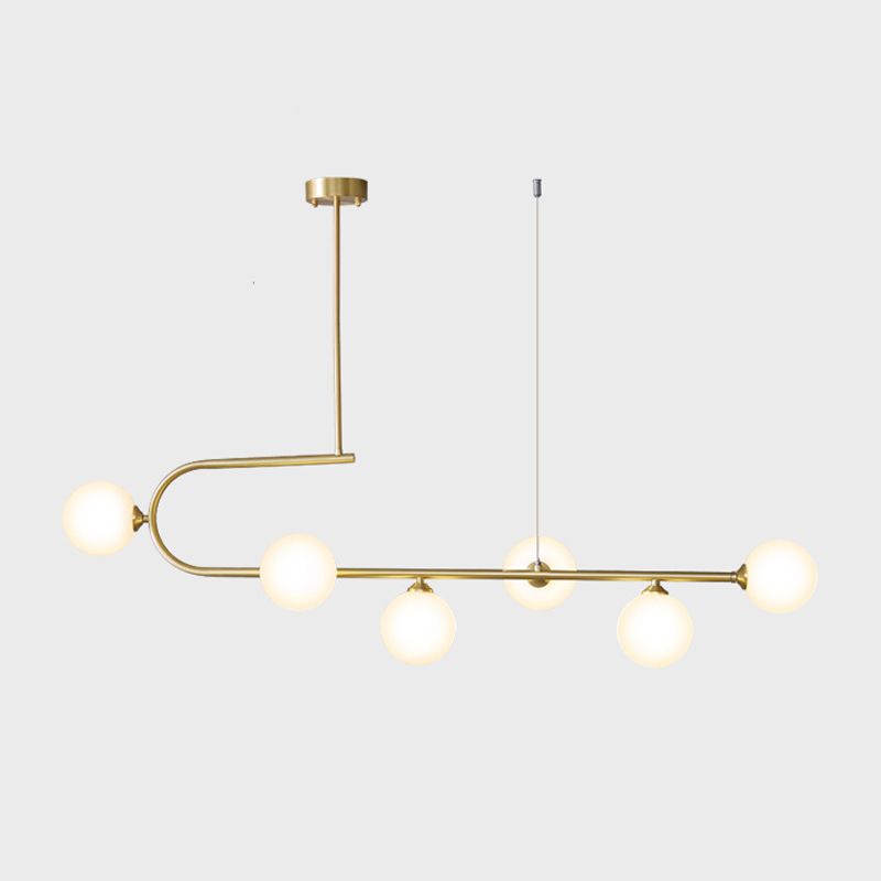 Linear Hanging Pendant Lights Contemporary Glass Ceiling Pendant Light