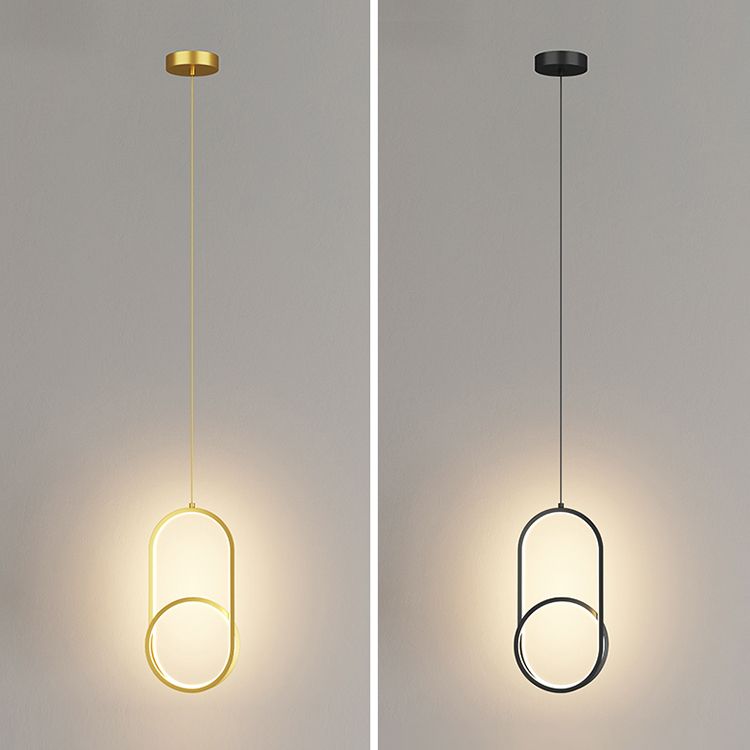 Metal Modernist Hanging Lamps Silicone Shade LED Pendant Lighting Fixtures