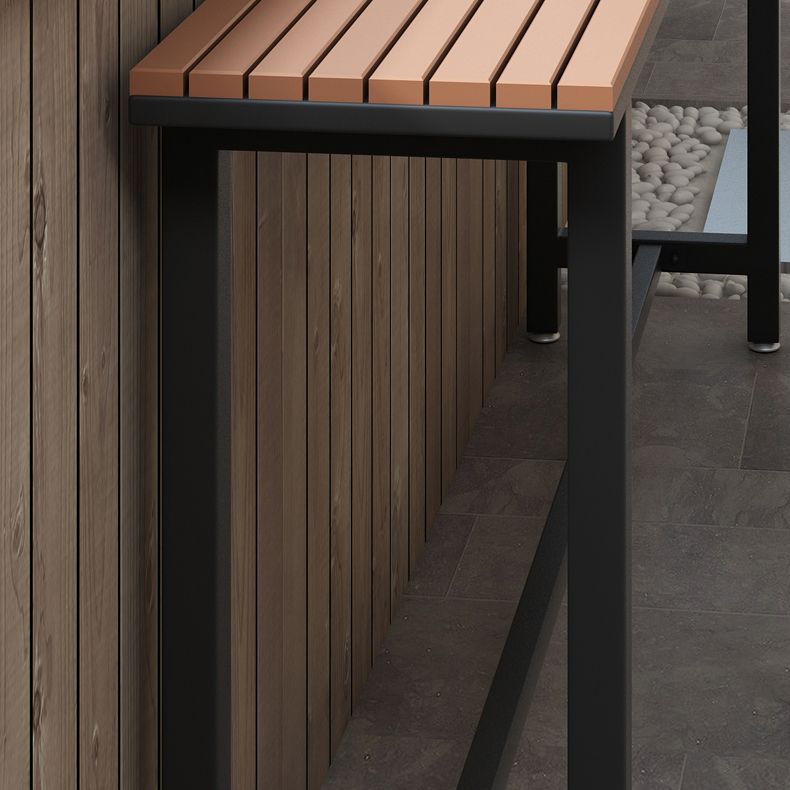 Balcony Rectangle Modern Pub Bar Table Footrest Trestle Wood Bar/Dinette Table