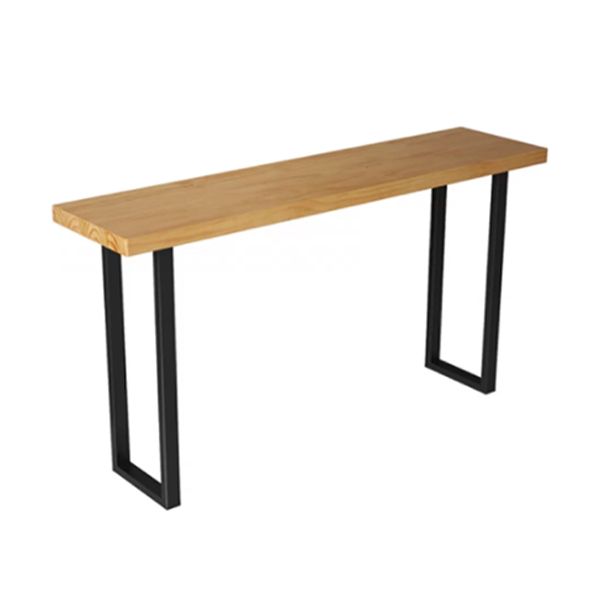 Modern 1/7 Pieces Bar Table Set Rectangle Wood Counter Table with Stools