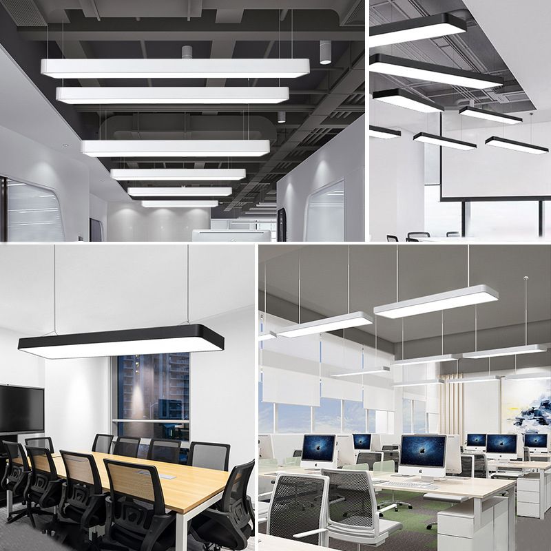 Cadre métallique LED Pendembre dans le style moderne 54W LED Suspended Lights for Office Conference Room