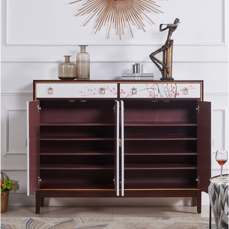 Solid Wood Sideboard Cabinet with Drawers Contemporary Sideboard Table