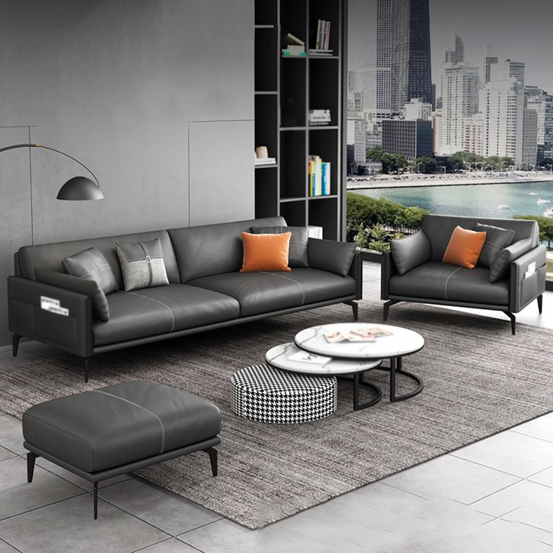 Living Room Contemporary Pillow Top Arm Standard Pillows Sofa Chaise