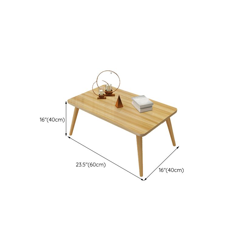 Modern Wood Side Table Bedroom No Distressing End Table with 4 Legs