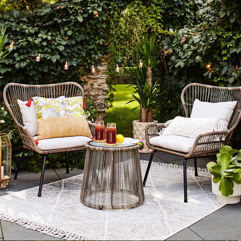 1/2/3 Pieces Patio Dining Table Set Modern Round Dining Table Set