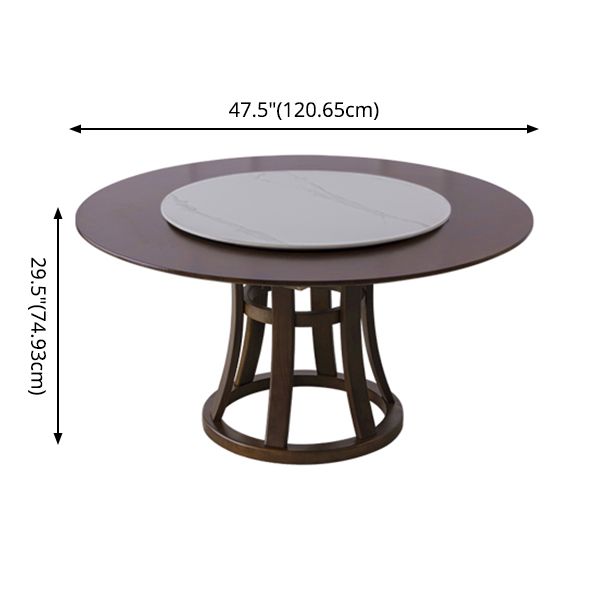 Traditional Standard Sintered Stone Top Dining Room Set of Round Shape for Kitchen Table Set