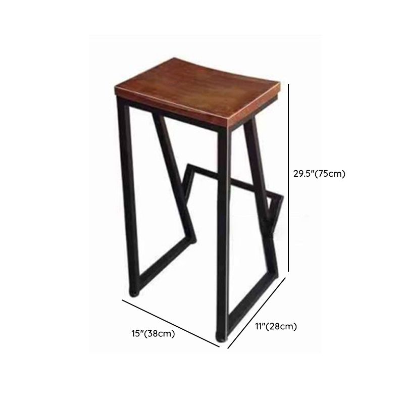 1/3 Pieces Brown Wood Top Bar Set with Stools Industrial Rectangle Pub Table Set