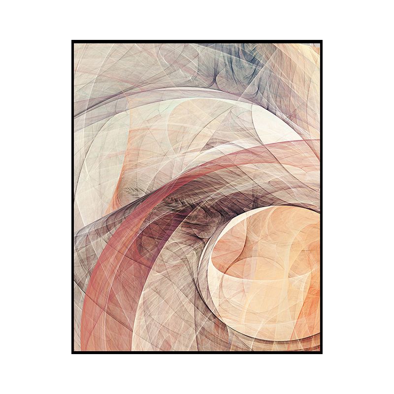 Abstract Pattern Wall Decor Orange Canvas Painting Textured, Multiple Sizes Options