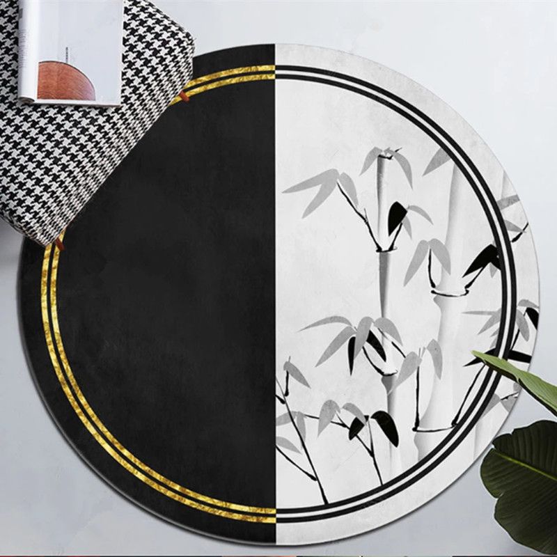 Prachtig ronde tapijt Modern polyester gebied Tapijt woonkamer tapijt met niet-slipachter