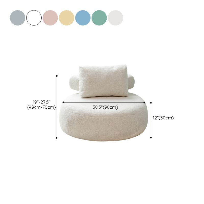 Modern Pillow Back Armless Living Room Solid Color Parsons Chair