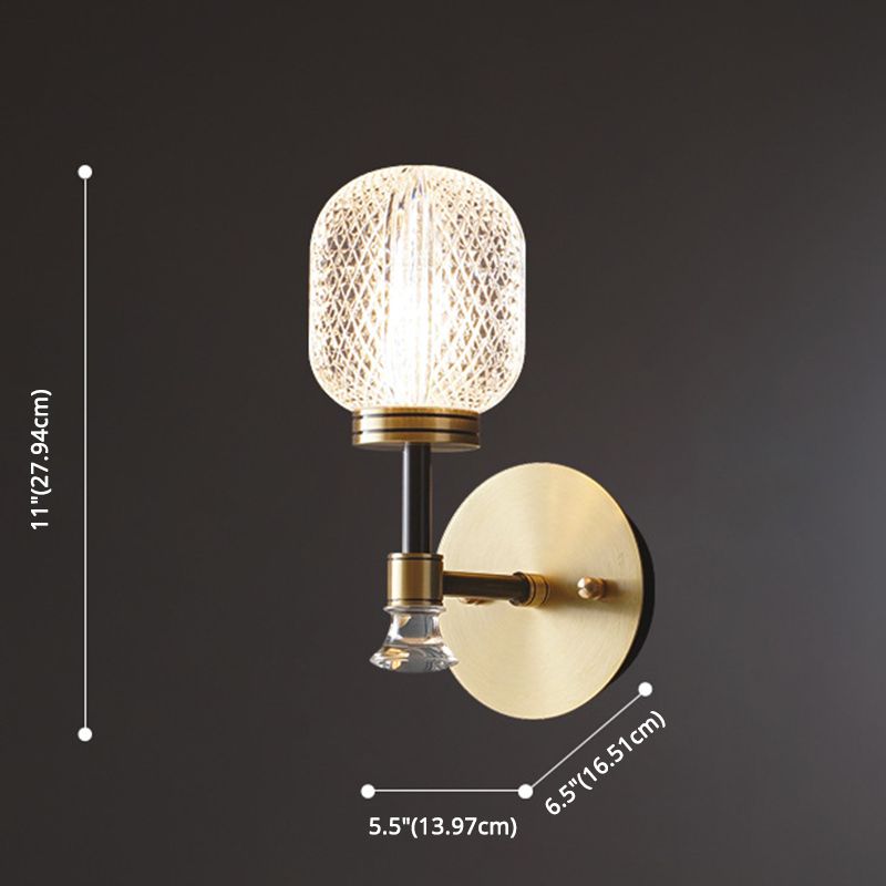 Moderne indoor decoratie wandverlichting licht glazen schaduw wand sconce voor bed naast