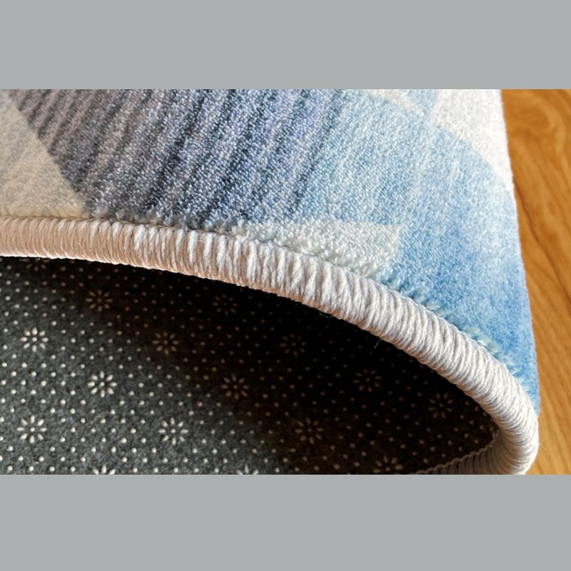 Simplicity Home Decoration Carpet Graphic Print Area Rug Polyester Non-Slip Backing Indoor Carpet