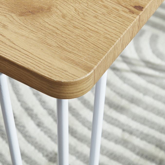 4-foot MDF Dinette Table Industrial Style Square Dining Table for Home