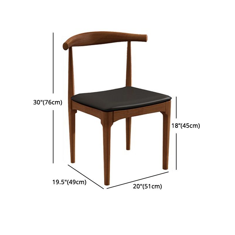 Modern Rectangle Dinette Set 1/4/5 Pieces Brown Pine Wood Dining Table Set