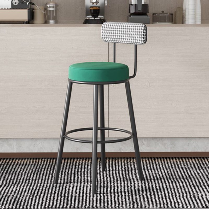 Industrial Footrest Counter Stool Low Back Armless Bar Chair