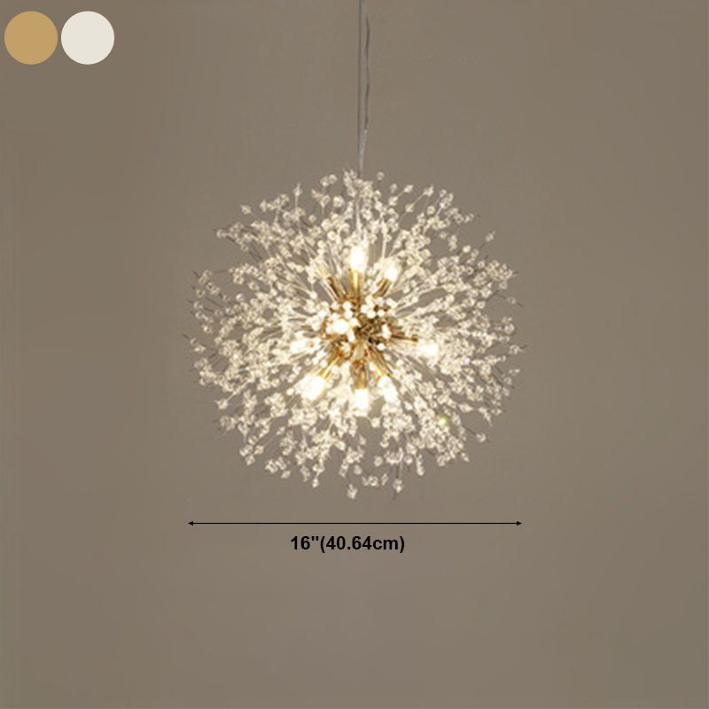 Modern Dandelion Chandelier Light Fixtures Multi-Head Suspension Pendant Lamps