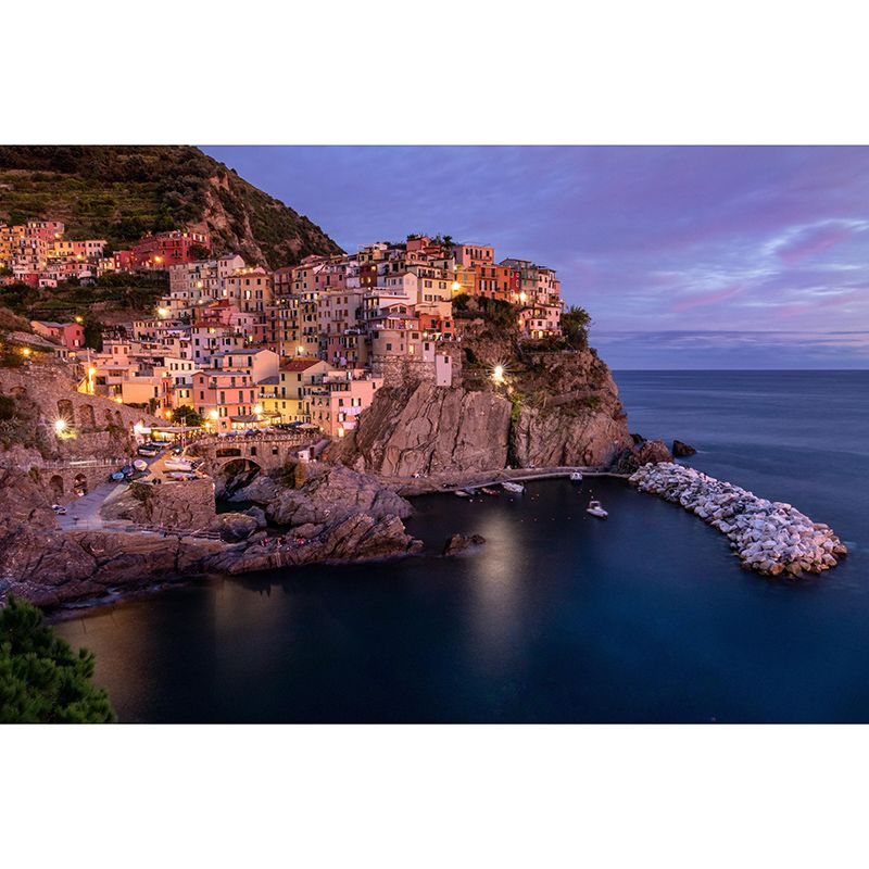 Environment Friendly Resistant Mural Wallpaper Village Living Room Wall Mural