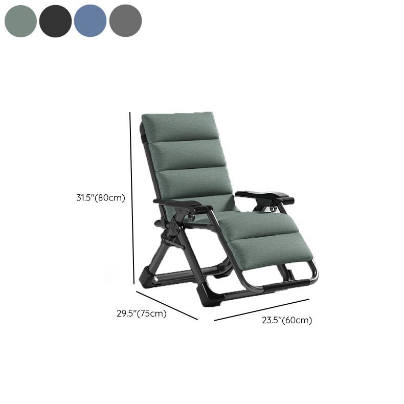 Indoor Recliner Chair with Metal Base and Position Lock and Arms