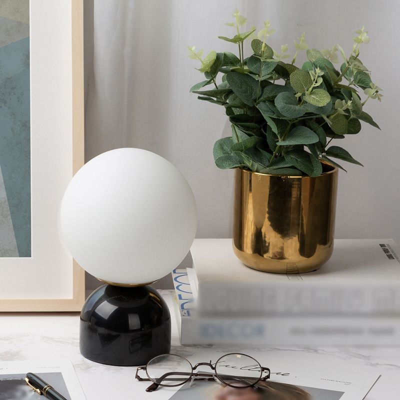 1 Light Geometric Night Table Lamp Modern Style Glass Table Lamps