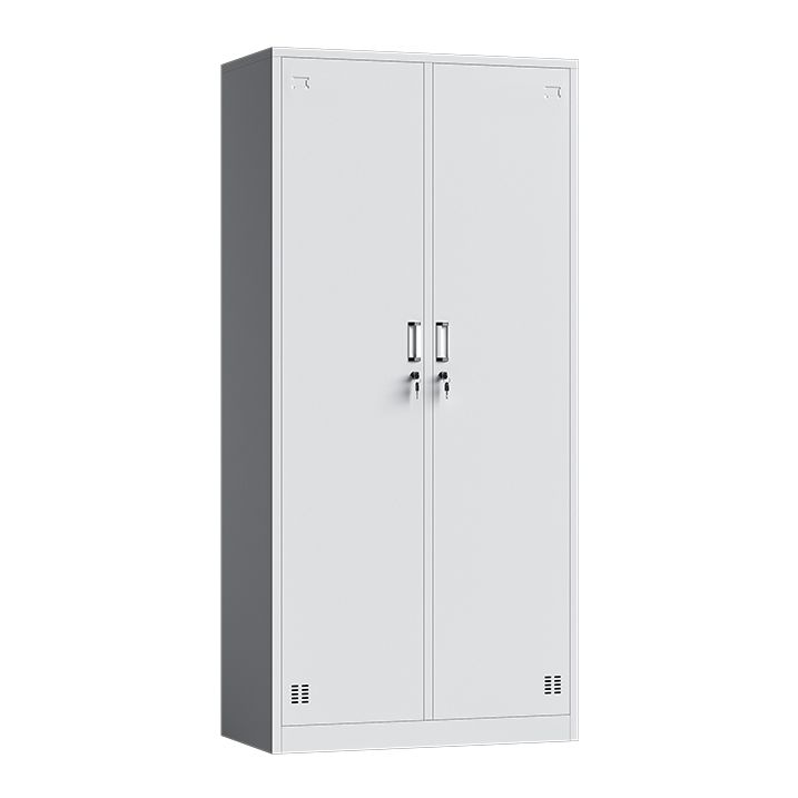 White Steel Wardrobe Cabinet Modern Wardrobe Armoire for Home