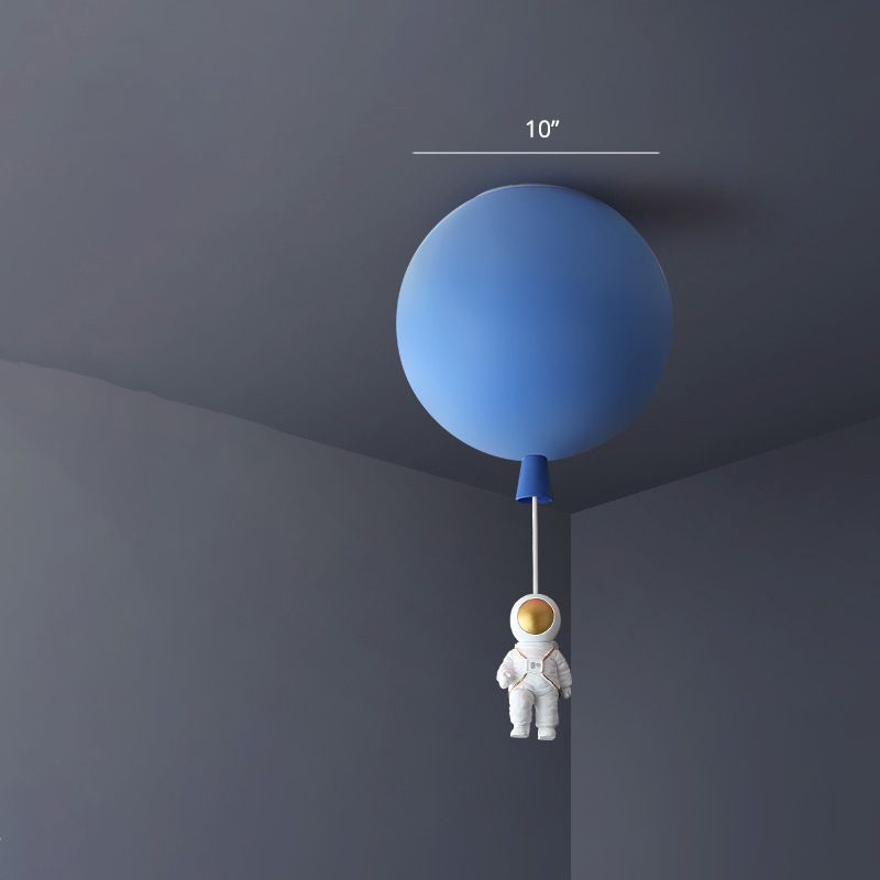 Ballon et astronaute lampe de plafond Enfants acryliques 1 Hier-chambre à coucher