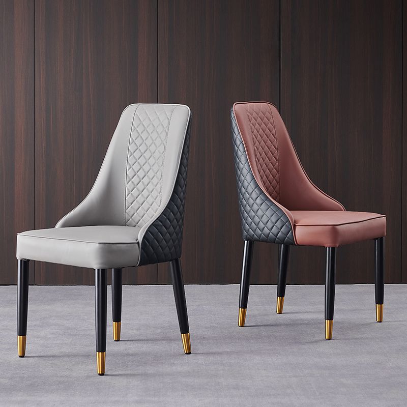 Chaises de salle à manger en bois de style scandinave, chaise Parsons sans bras pour salle à manger
