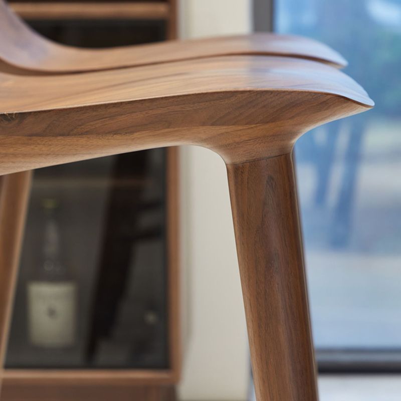 Indoor Solid Wood Bar Stool Living Room Bar Stool with Footrest