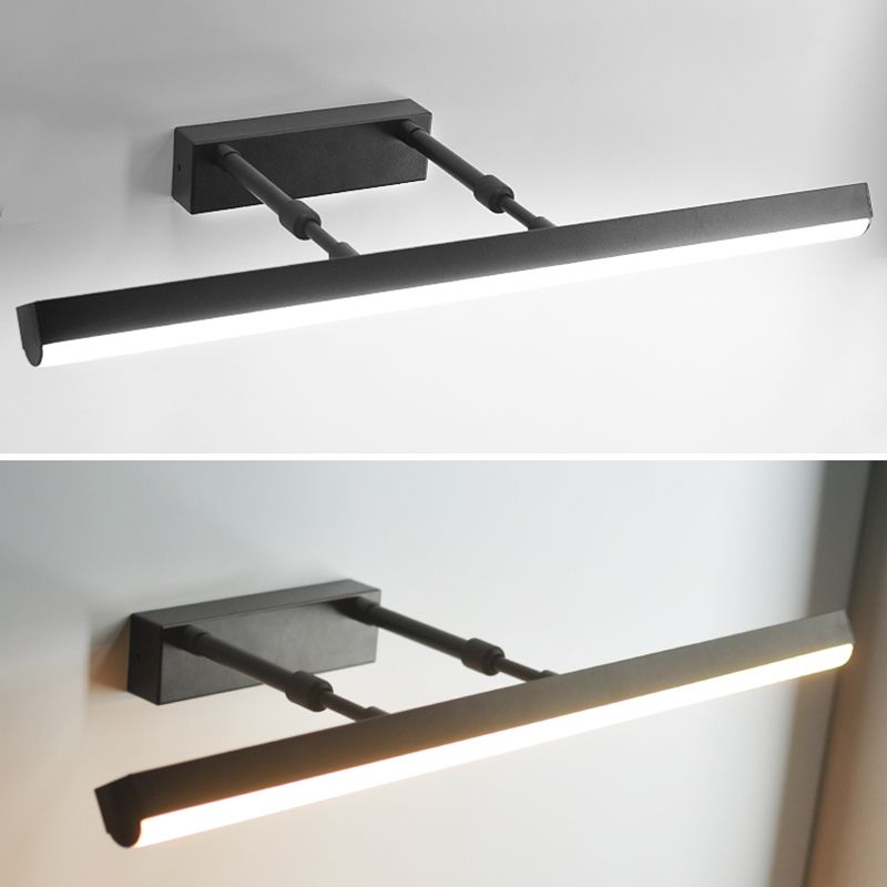 Moderno stile minimalista aerodinamico aerodinamico aerodinamico illuminazione con applique in alluminio per bagno per bagno