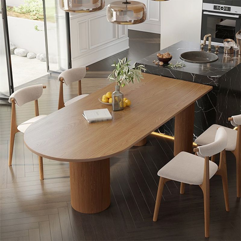 Contemporary Solid Wood Dining Table 3 Legs  Dining Table for Dining Room