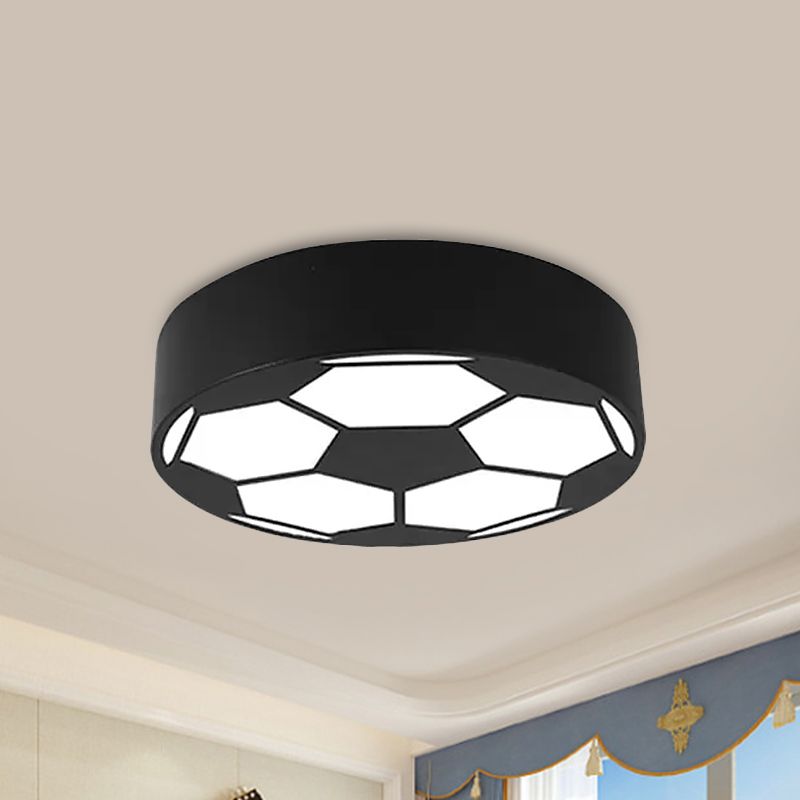 Plafonnier LED en métal de style enfant avec abat-jour en acrylique, rouge/jaune/bleu
