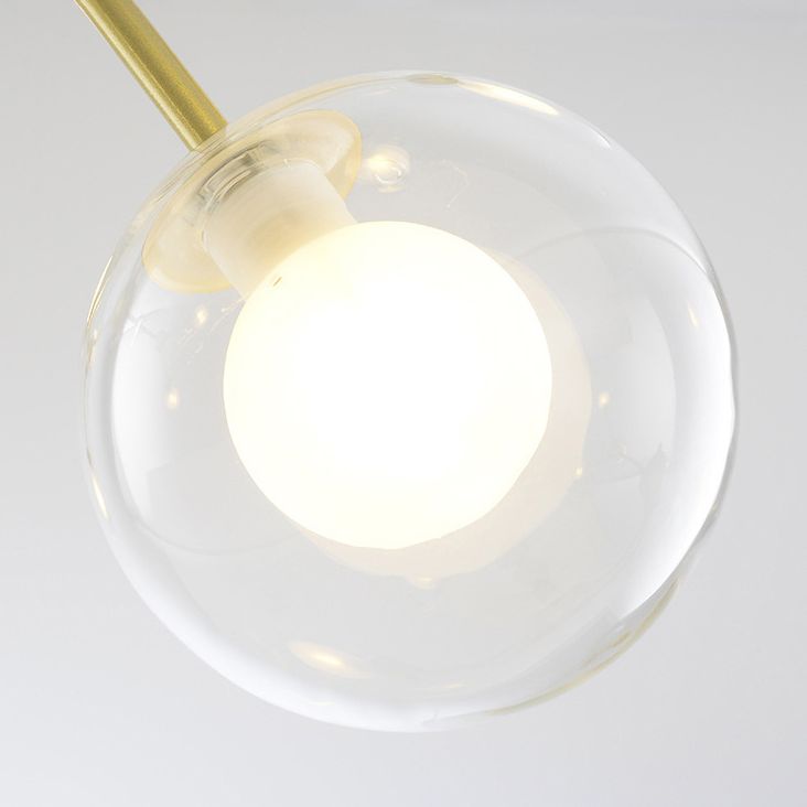 Radiale Kronleuchter leichte Einfachheit Glas Anhänger Beleuchtung für Wohnzimmer