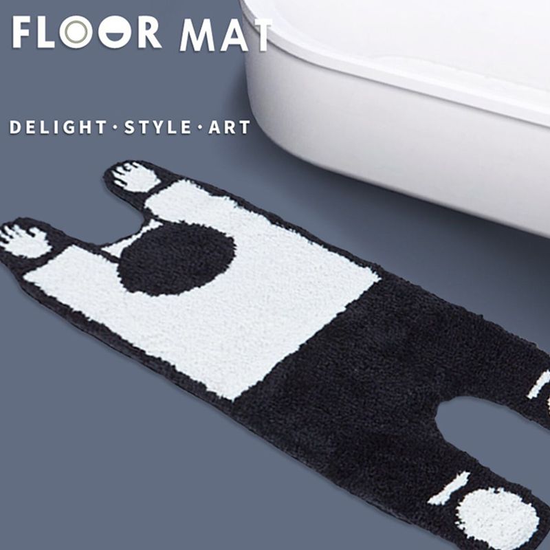 White Modern Rug Polyester Pattern Rug Stain Resistant Rug for Drawing Room