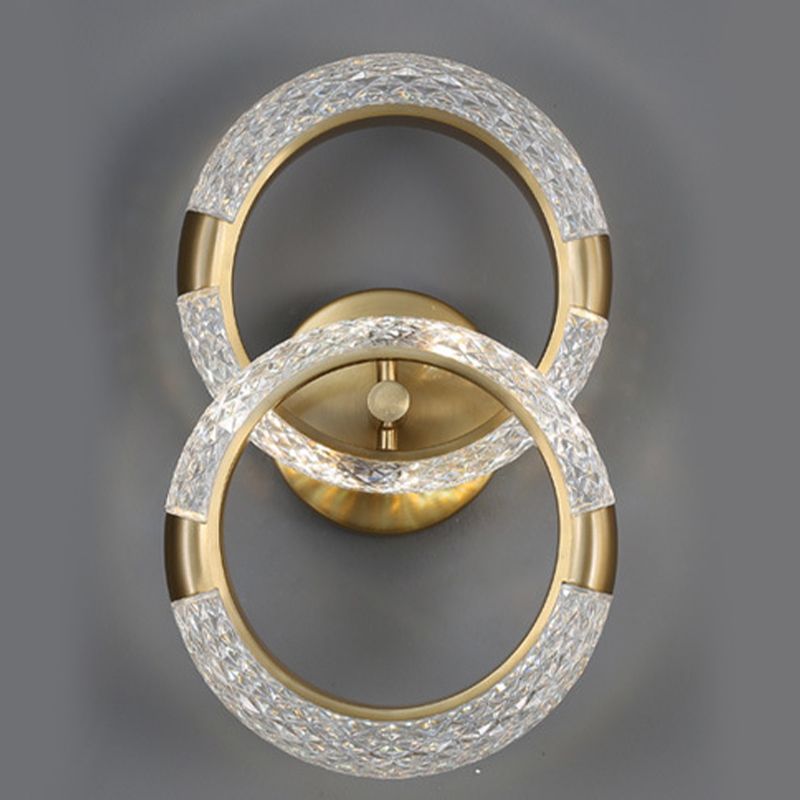 Modern Unique Shape Wall Mount Light Fixture Sconce Lamp in Gold