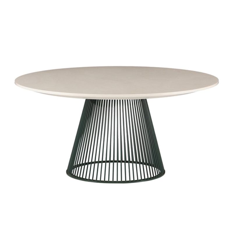 Pine Solid Wood Pedestal Table Simplicity Style Dining Table Round for Home