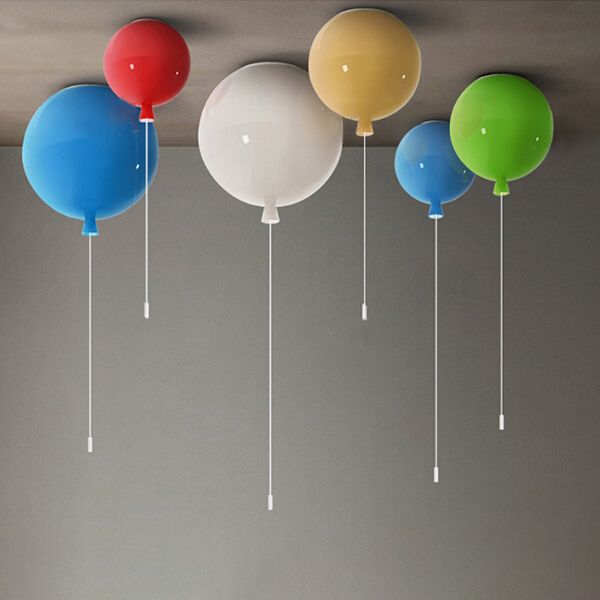 Balloon Shaped Flush Ceiling Light Modern Style Acrylic Ceiling Lamp for Foyer