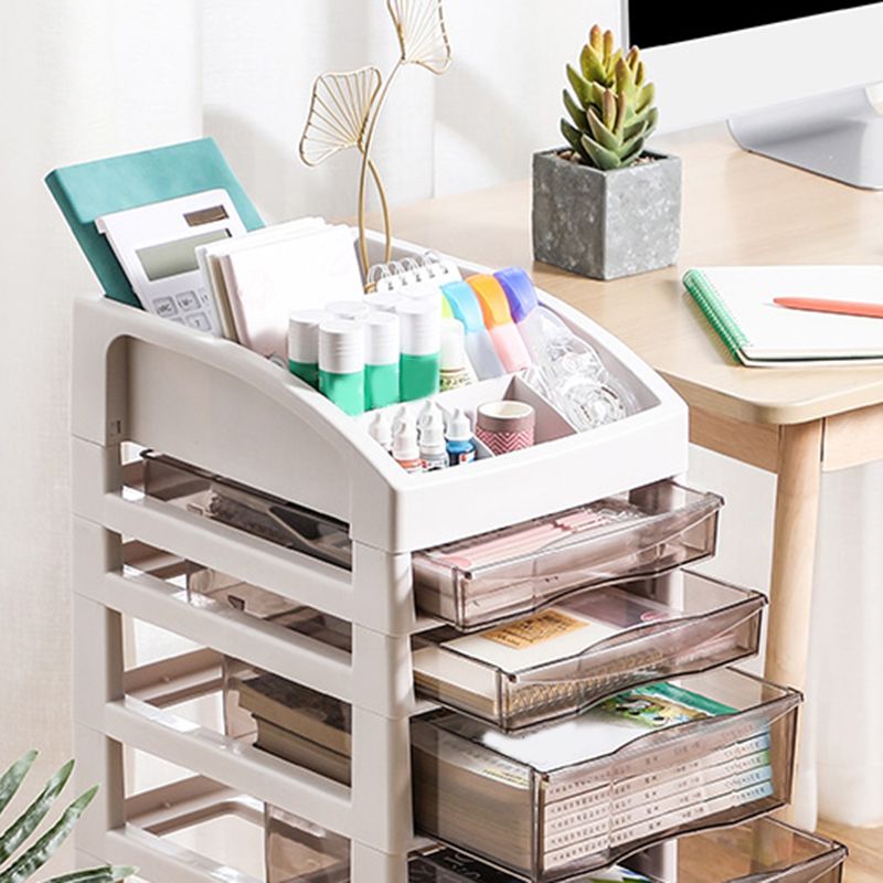 Modern Plastic Drawers File Cabinet Storage File Cabinet for Office