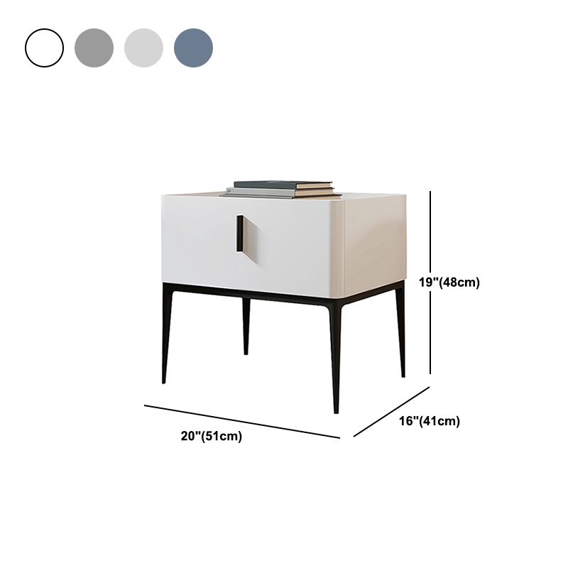 Wooden Drawer Storage Bed Nightstand Modern Night Table for Bedroom