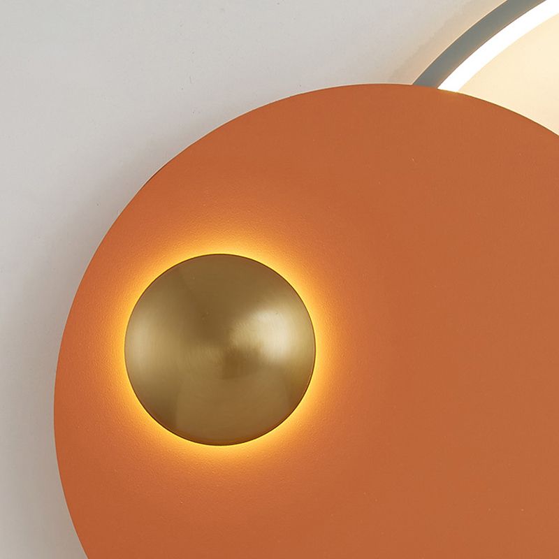 Geometrische Wandmontageleuchte moderne 1-Licht-Wandlampe mit Acrylschatten